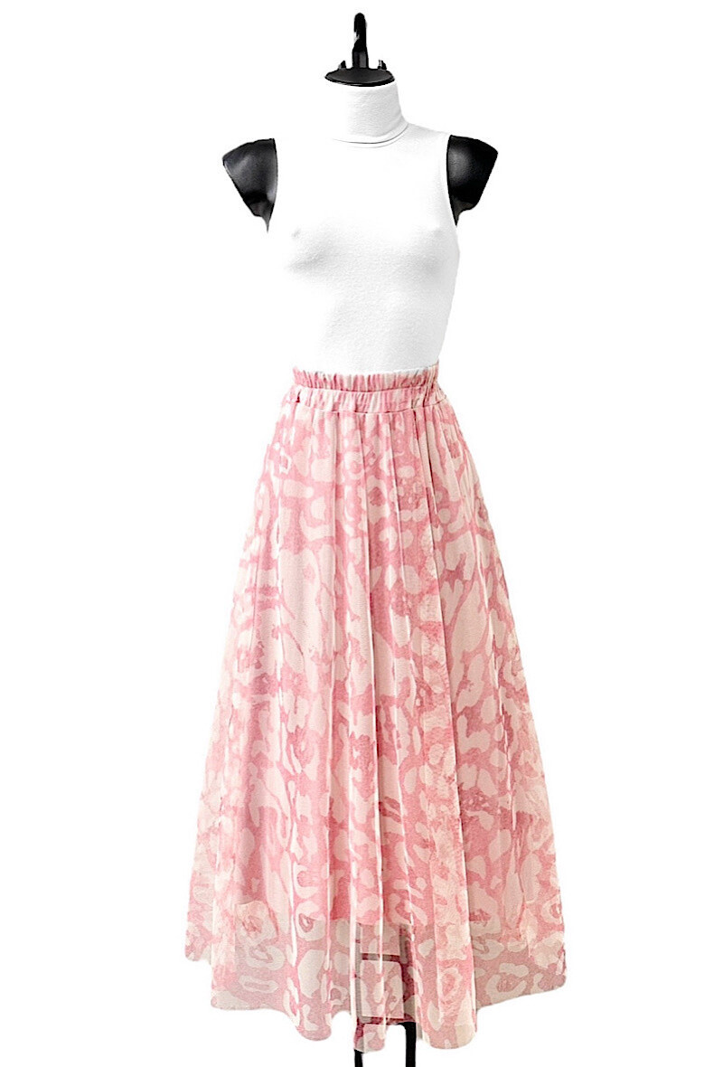 Grossista Elle Style - Gonna ARIANA in tulle molto fluido con fodera in viscosa.