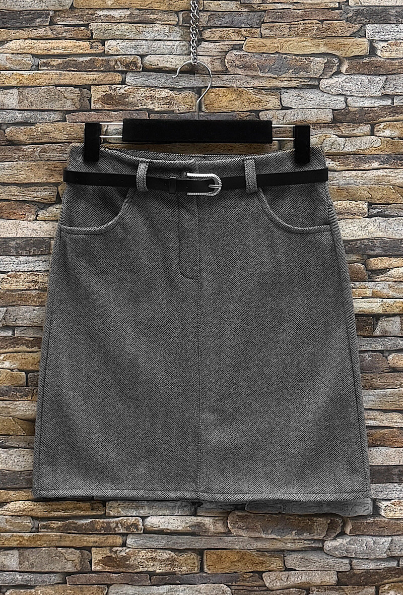 Jupe ELEONORE molletonné Aspect Flanelle de