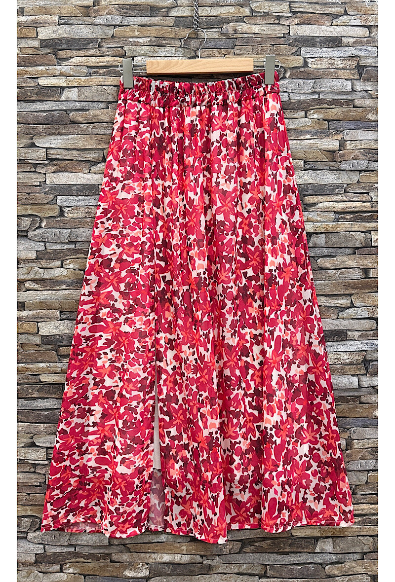 Wholesaler Elle Style - LATINA skirt with front slit, very fluid, completely lined in viscose.