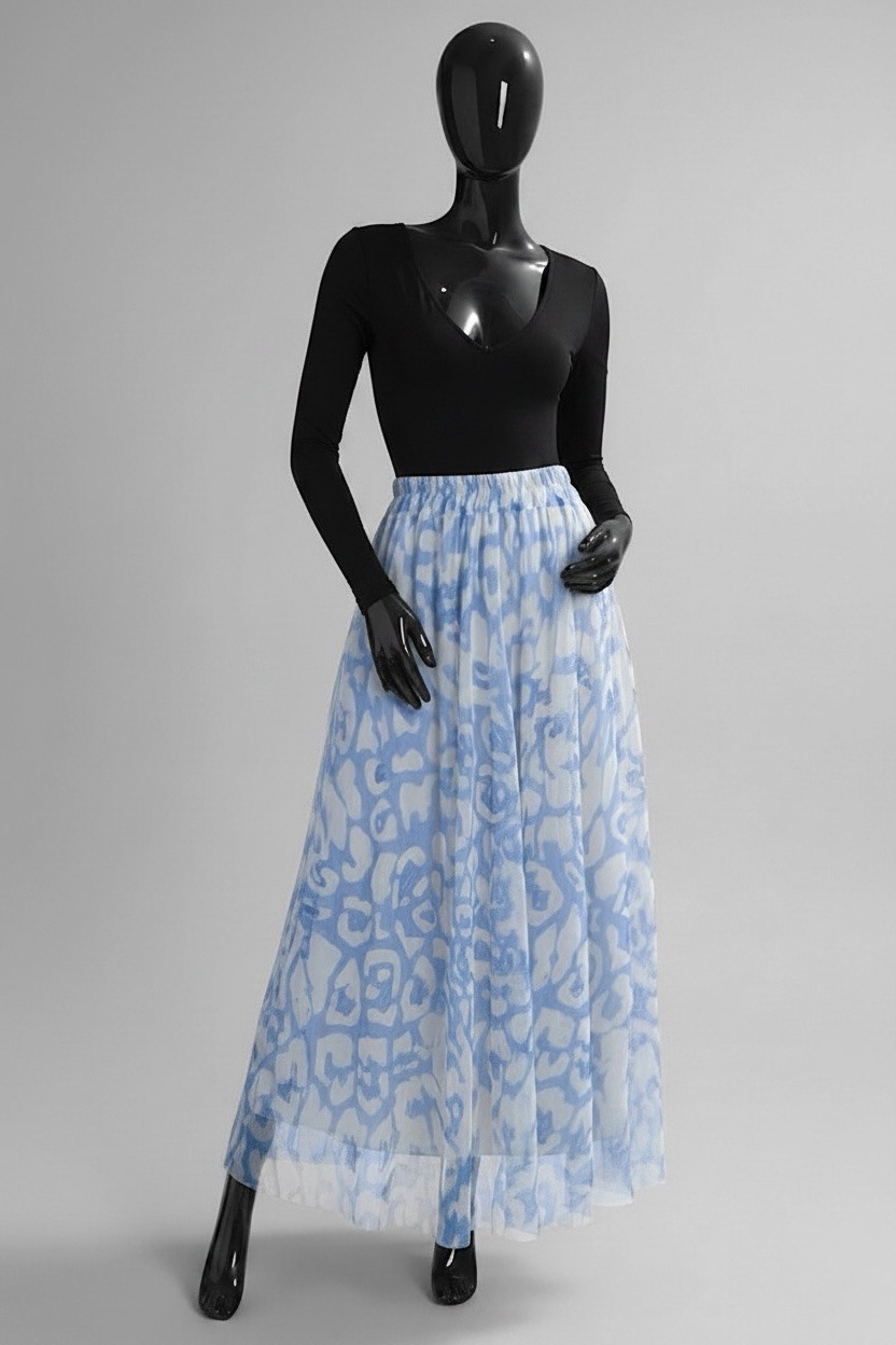 Grossiste Elle Style - Jupe ARIANA en tulle très fluide avec doublure en viscose.