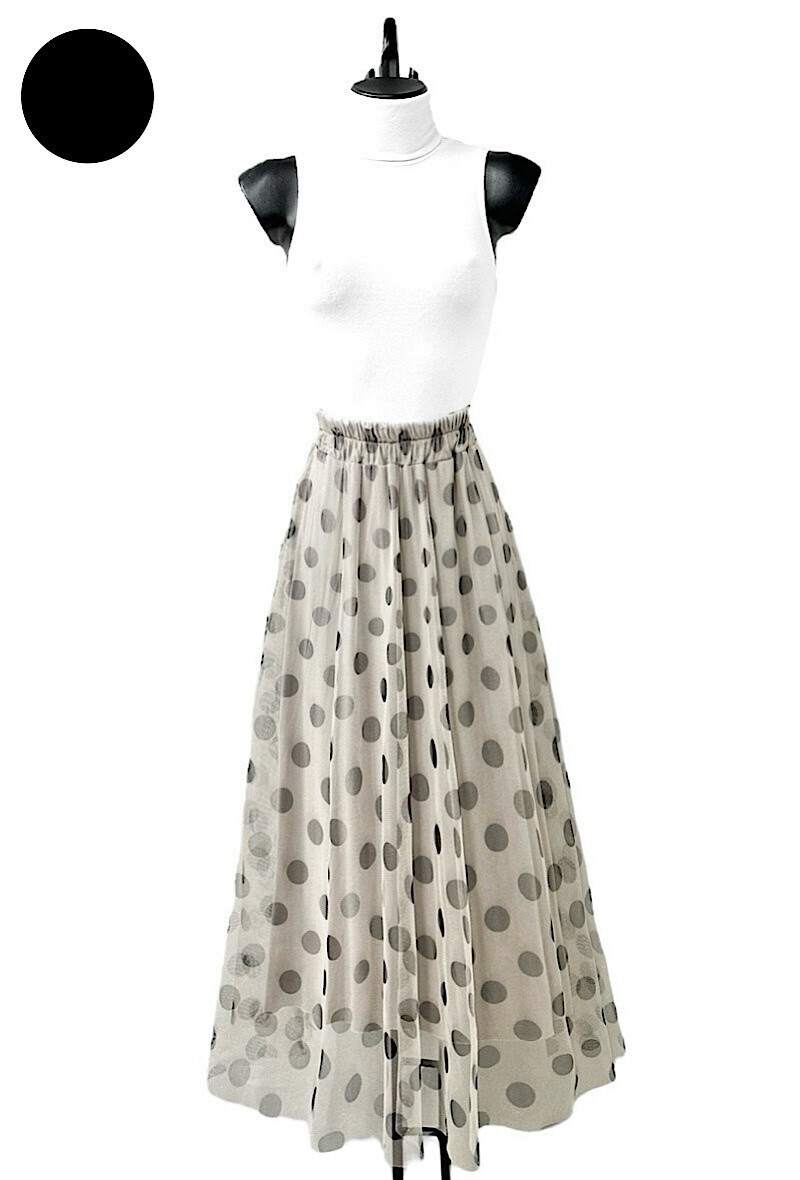 Wholesaler Elle Style - ARIANA skirt in very fluid tulle with viscose lining.
