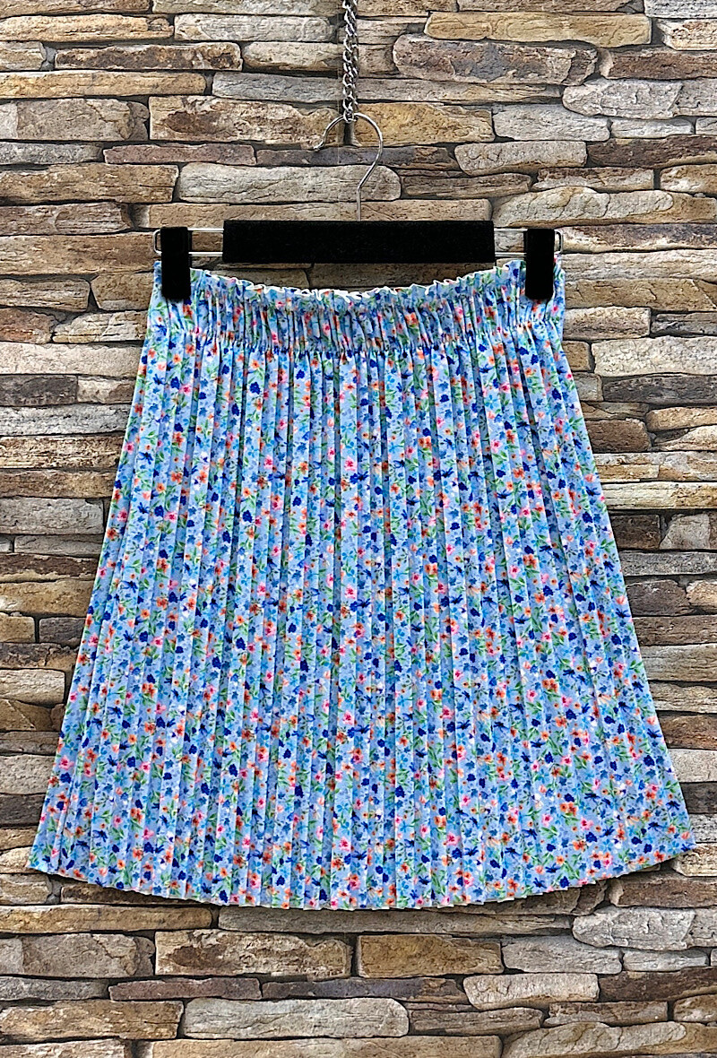 Wholesaler Elle Style - HELENE pleated skirt, chic, fluid and trendy print