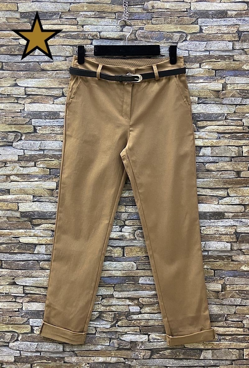 Grossiste Elle Style - Pantalon S_LUCQUE unis classique très strech avec poches avant romantique