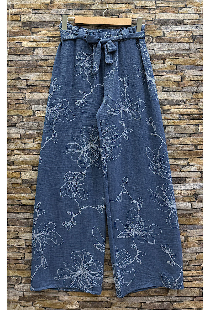 Mayorista Elle Style - Pantalón CORINE amplio y fluido, casual y elegante con cintura elástica.