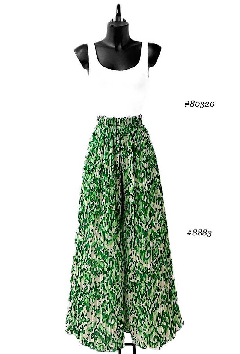 Grossiste Elle Style - Pantalon ALMA plissée très fluide, imprimé avec doublure en viscose.