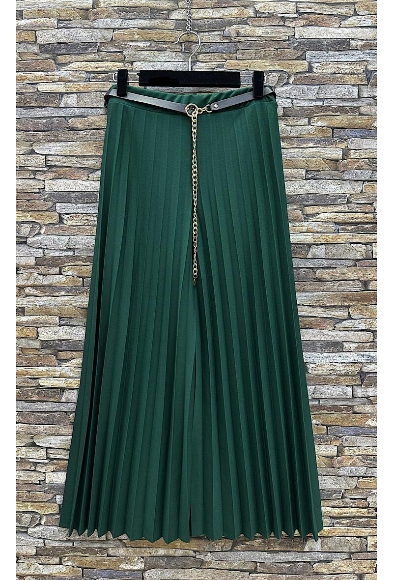 Mayorista Elle Style - Pantalones anchos ANILLE plisados con cinturón y cintura elástica
