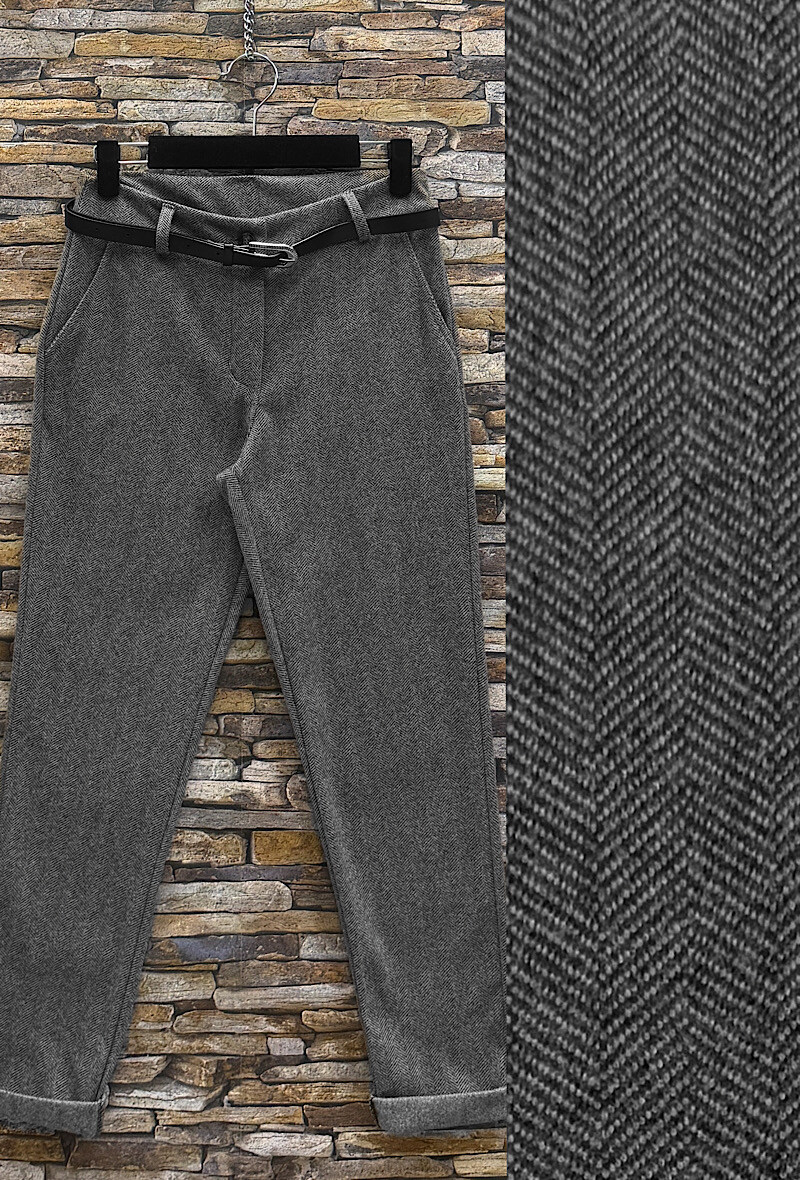 Großhändler Elle Style - Flaneur Flaneur Hosen aus dicker Herbstwolle hohe Muster
