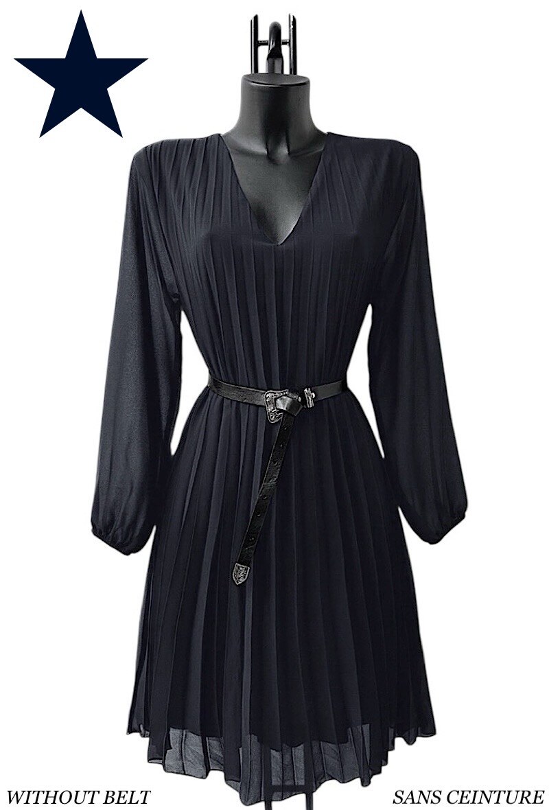 Mayorista Elle Style - Vestido plisado SANIA. muy fluido con forro de viscosa