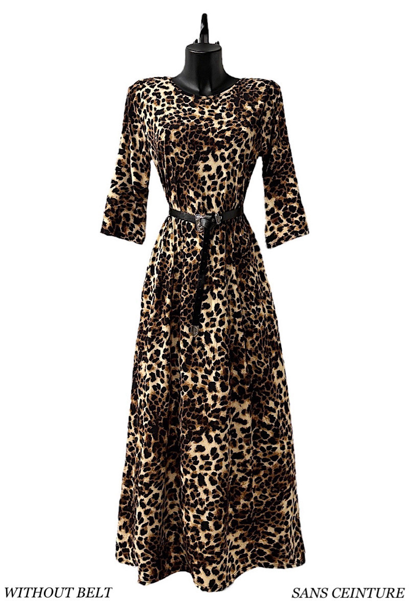 Wholesaler Elle Style - CALERIE dress, very fluid and trendy ribbed with pockets