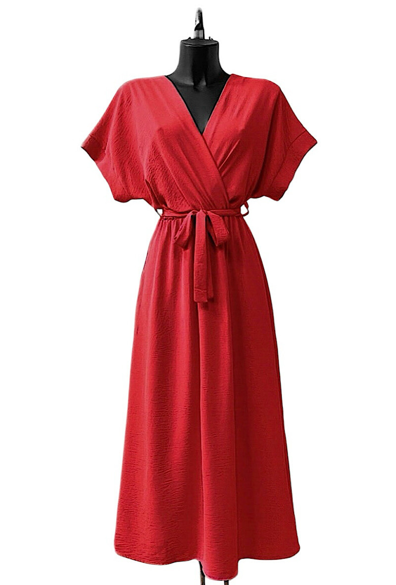 Grossiste Elle Style - Robe LOMMY croisée, fluide et casual