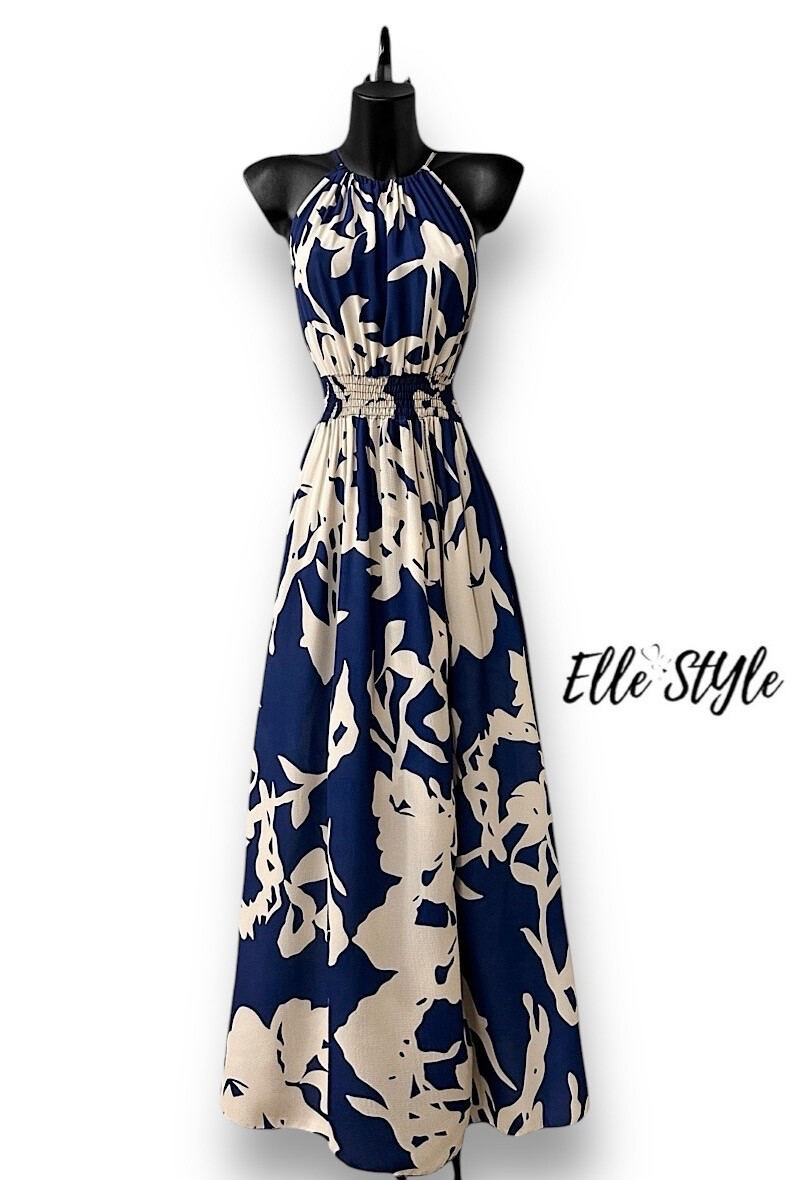 Mayorista Elle Style - Vestido CARINA muy fluido, estampado con abertura delantera, romántico, chic y trendy