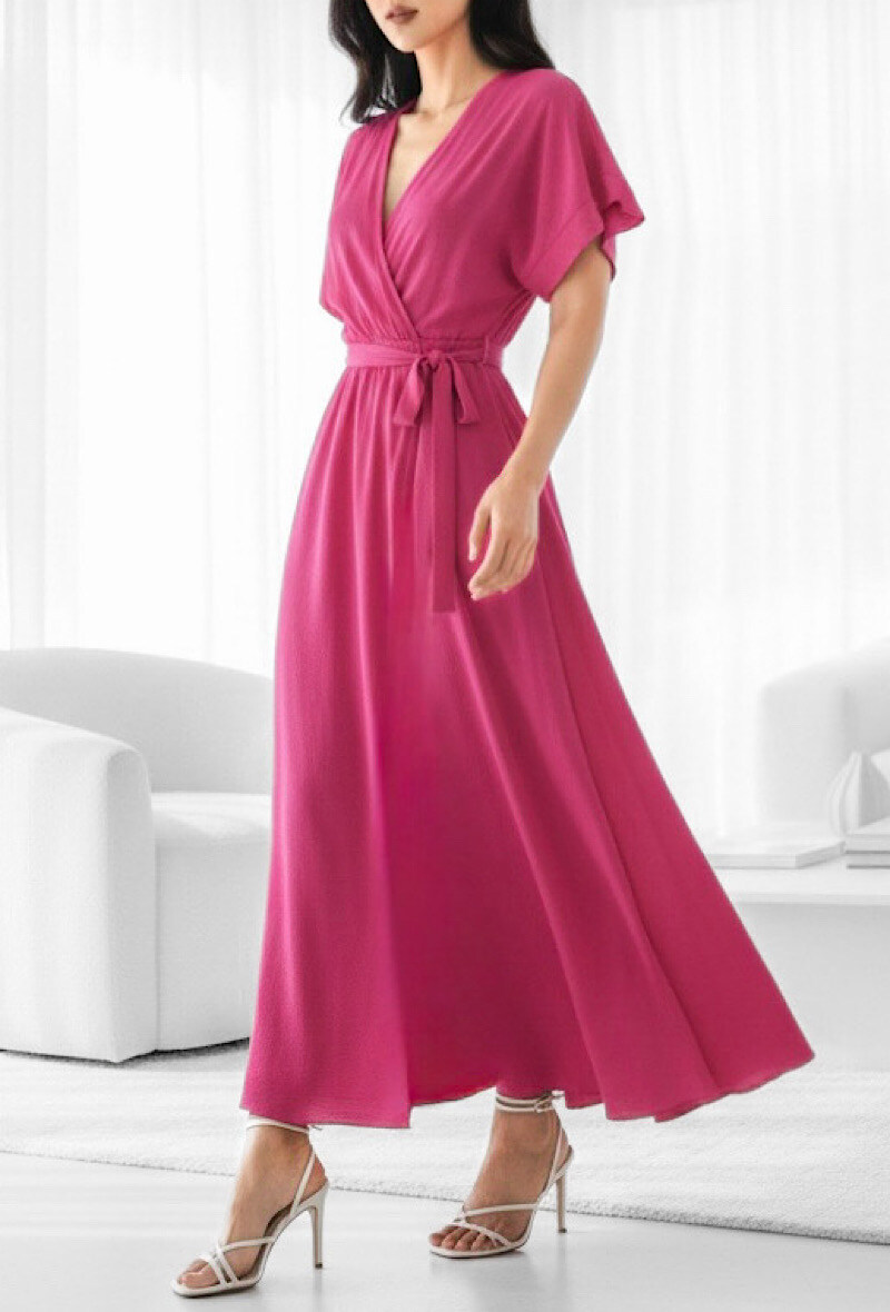 Mayorista Elle Style - Vestido cruzado LOMMY, fluido y casual