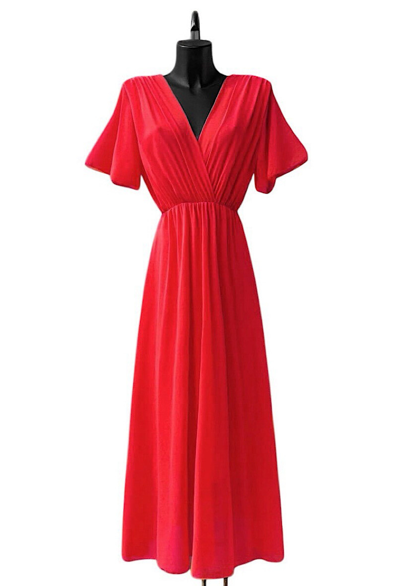 Grossista Elle Style - Abito ROSY romantico, fluido, alla moda ed elegante con fodera in viscosa