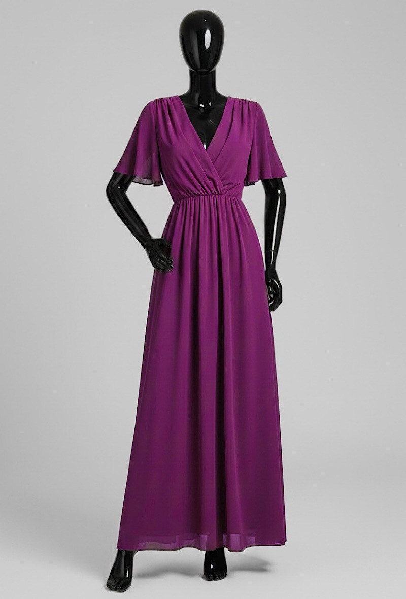 Mayorista Elle Style - Vestido ROSY romántico, muy fluido, de moda y elegante con forro de viscosa