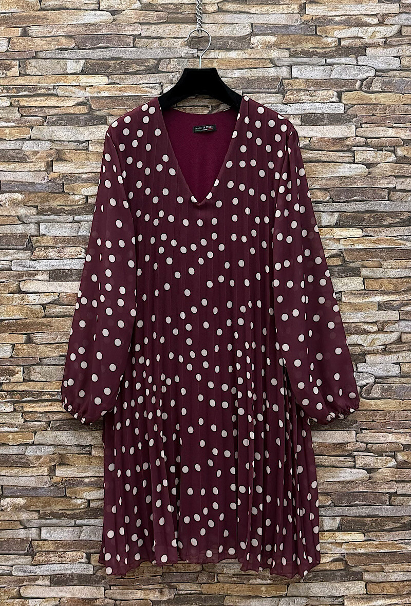 Grossiste Elle Style - Robe SANIA plissée, imprimée très fluide avec doublure viscose