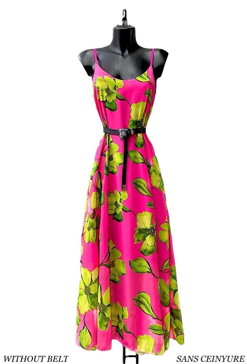 Großhändler Elle Style - Sehr fließendes, romantisches, schickes und trendiges MEGANE-Kleid mit verstellbarem Träger