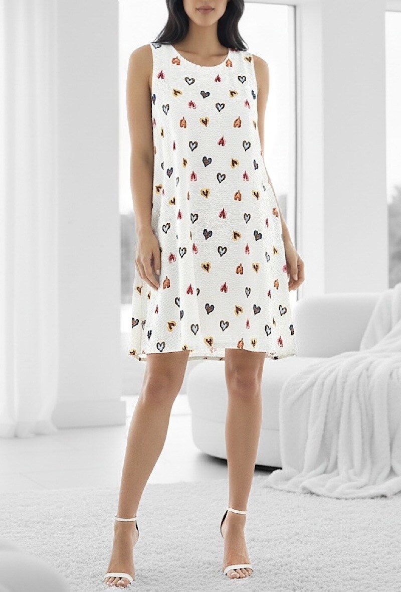 Großhändler Elle Style - GABRIELLA Kleid aus fließender Viskose mit Print. BOHEMIAN CHIC und IM TREND.