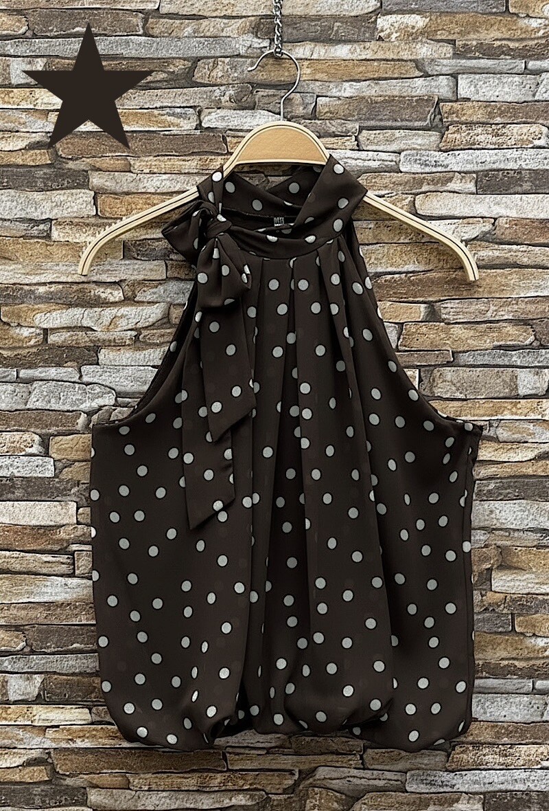 Mayorista Elle Style - Blusa ANAIS con cuello lavallière estampado, fluida y romántica, chic y a la moda con forro de viscosa.