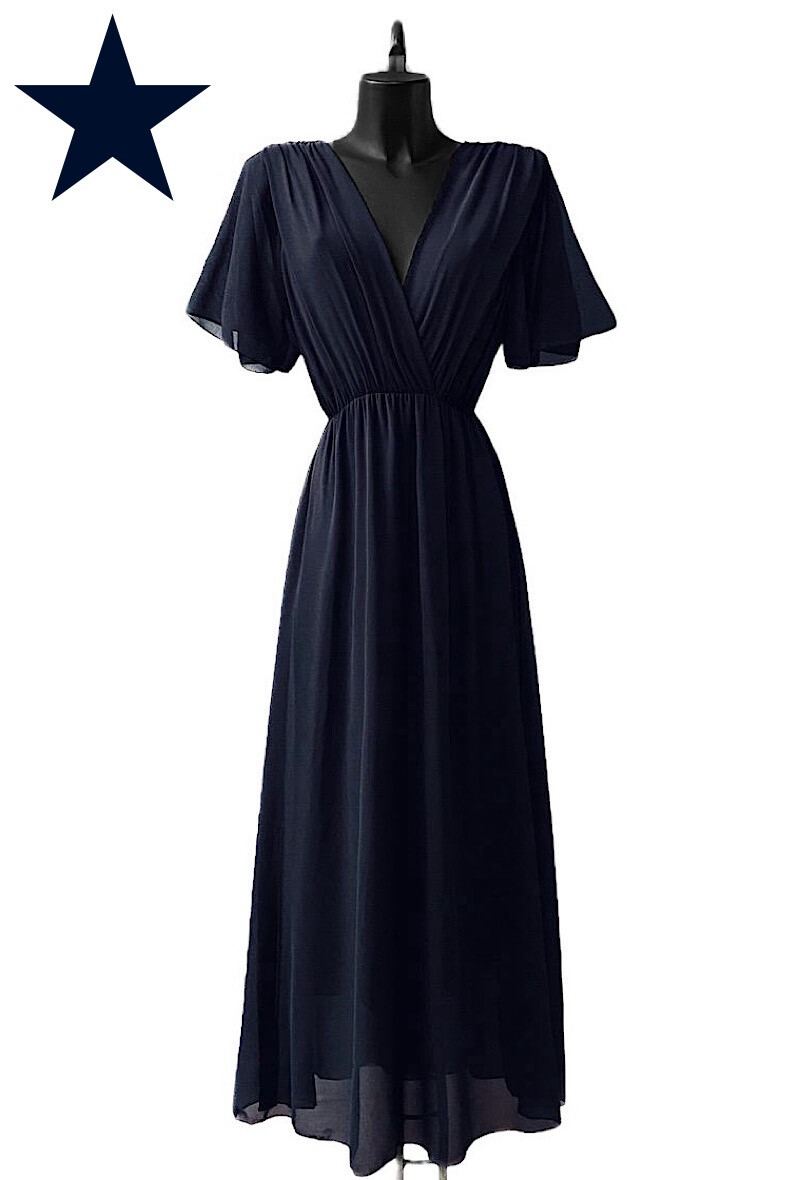 Wholesaler Elle Style - ROSY dress, very fluid romantic, trendy and elegant with viscose lining
