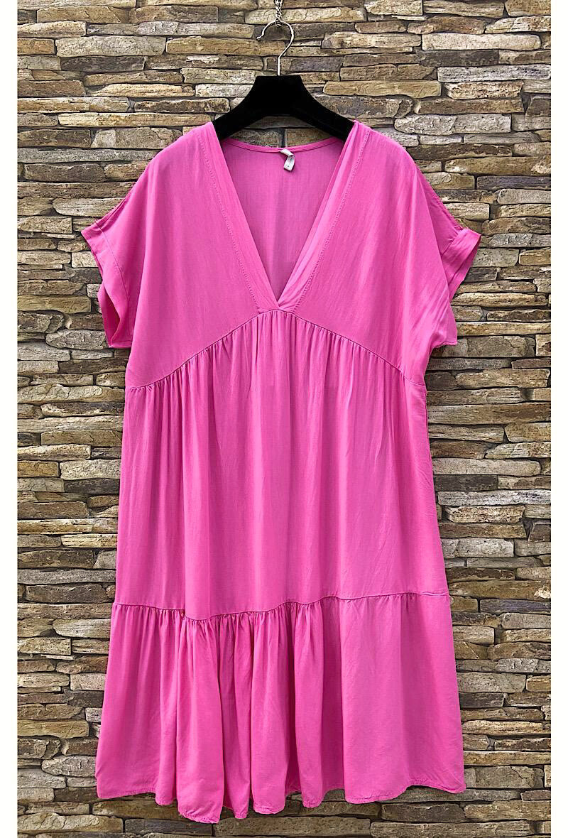 Mayorista Elle Style - Vestido LEALI fluido y romántico de viscosa