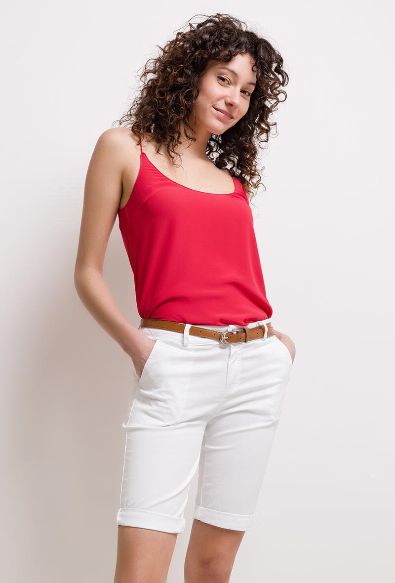 Großhändler Elle Style - HARRY Chino-Style Baumwoll-Bermuda-Shorts mit Gürtel