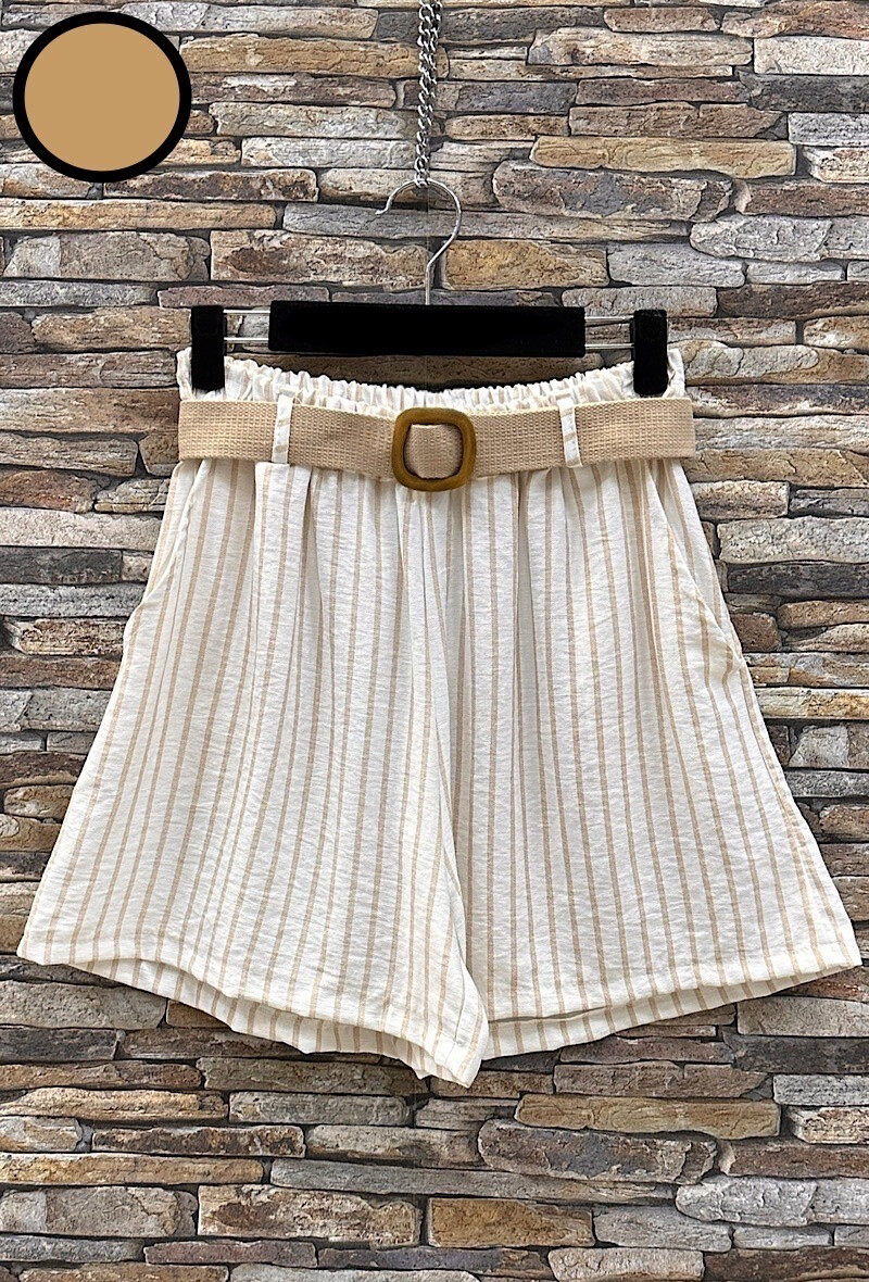 Grossista Elle Style - Pantaloni larghi FRANK effetto lino in viscosa con tasche frontali e cintura boho