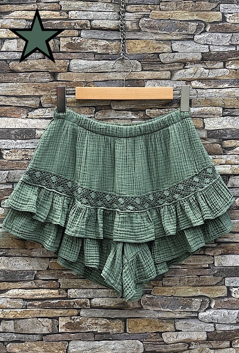 Großhändler Elle Style - GIULIA-Hose aus Baumwollgaze mit Vordertaschen