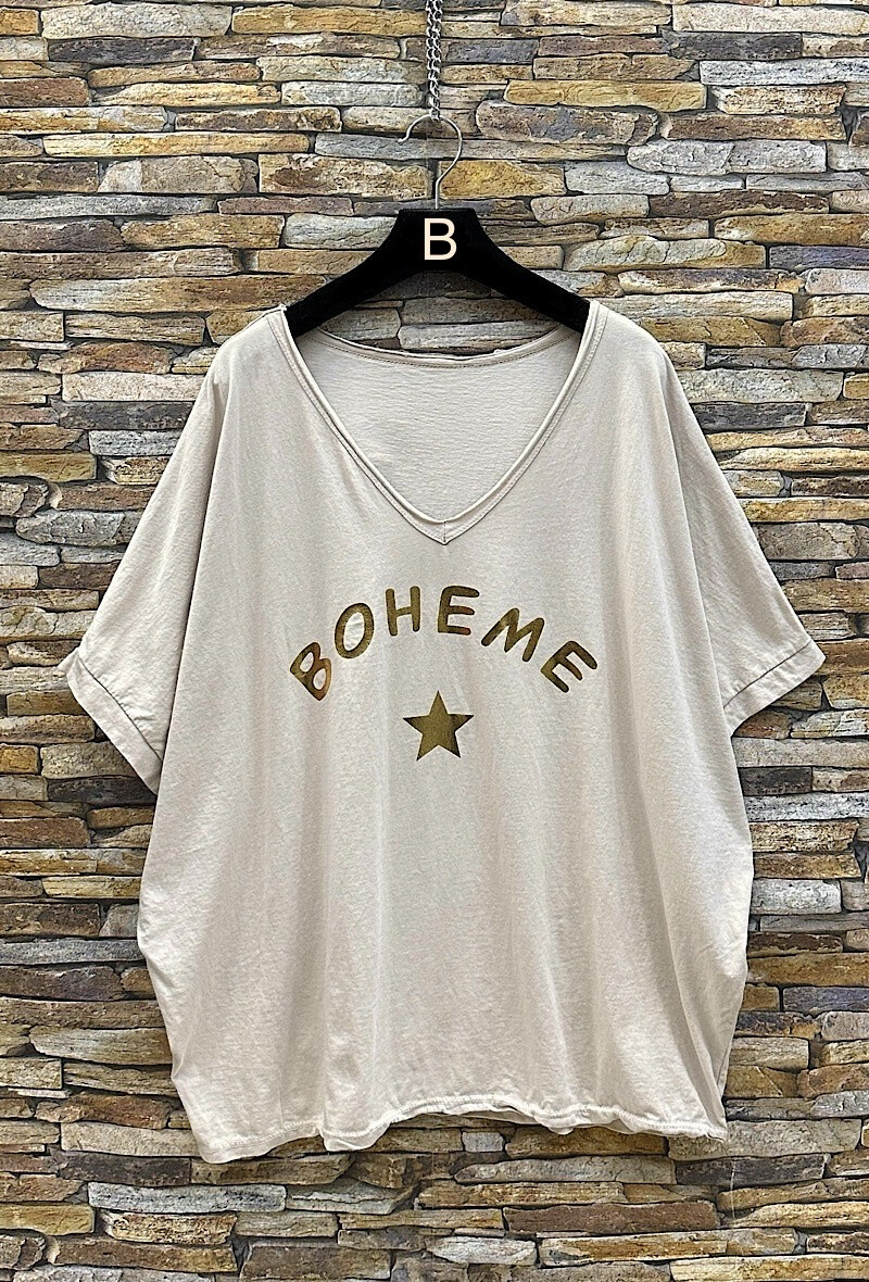 Wholesaler Elle Style - BOHEME Fluid cotton boheme t-shirt