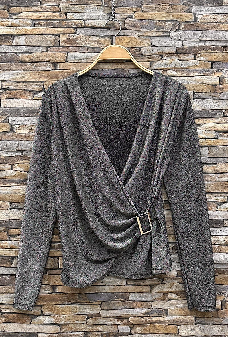 Grossiste Elle Style - Haut SIRINE BRILLANT romantique et chic.