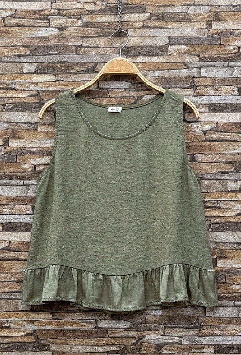 Großhändler Elle Style - ODETTE-Top aus sehr fließender Viskose mit seidigen Satindetails. BOHEMISCH CHIC und IM TREND.