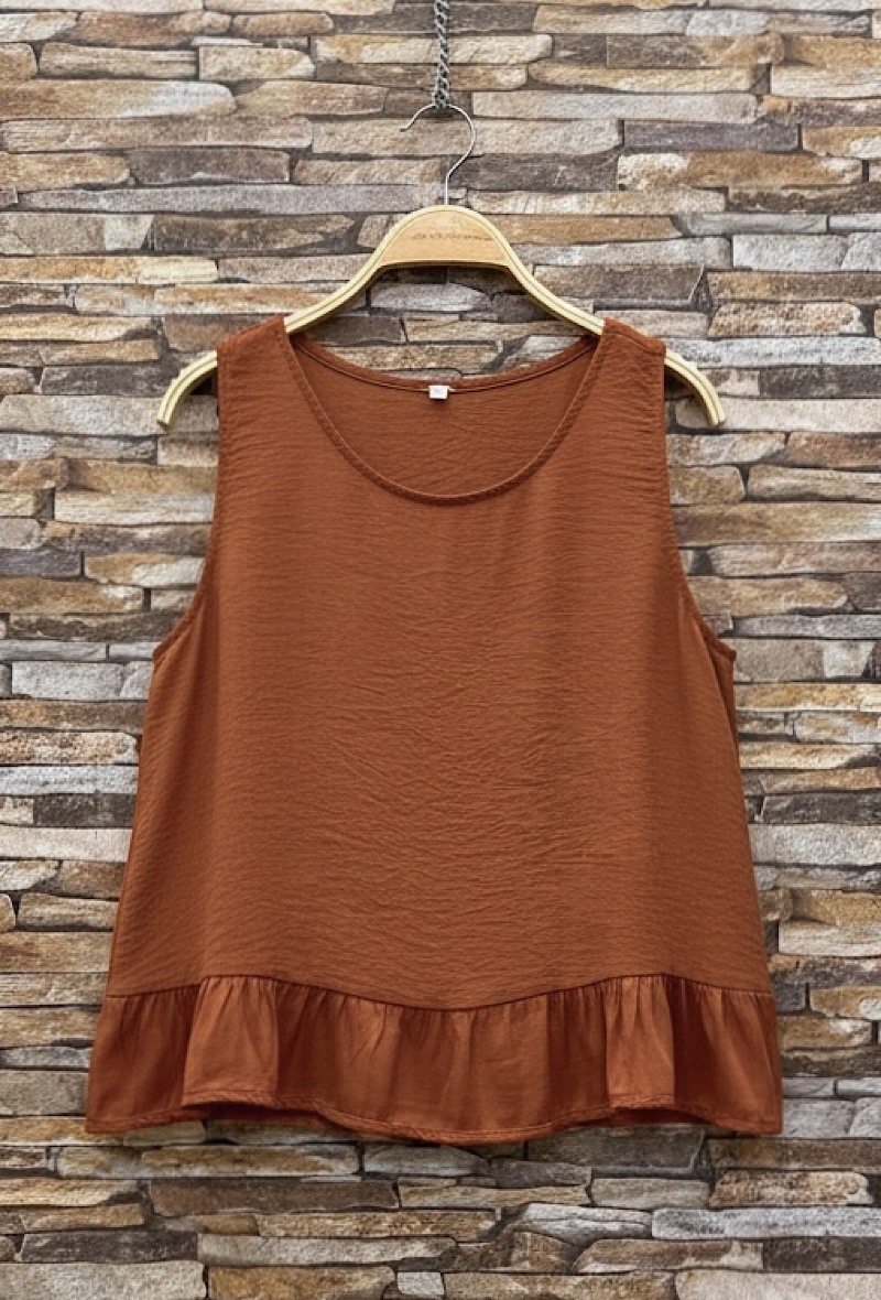 Großhändler Elle Style - ODETTE-Top aus sehr fließender Viskose mit seidigen Satindetails. BOHEMISCH CHIC und IM TREND.