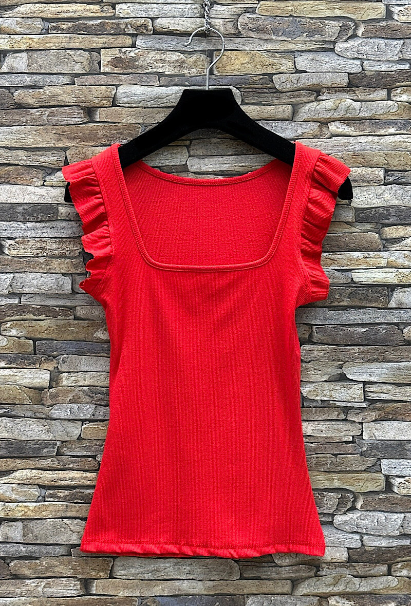Wholesaler Elle Style - CARRO square neck top with trendy sleeve