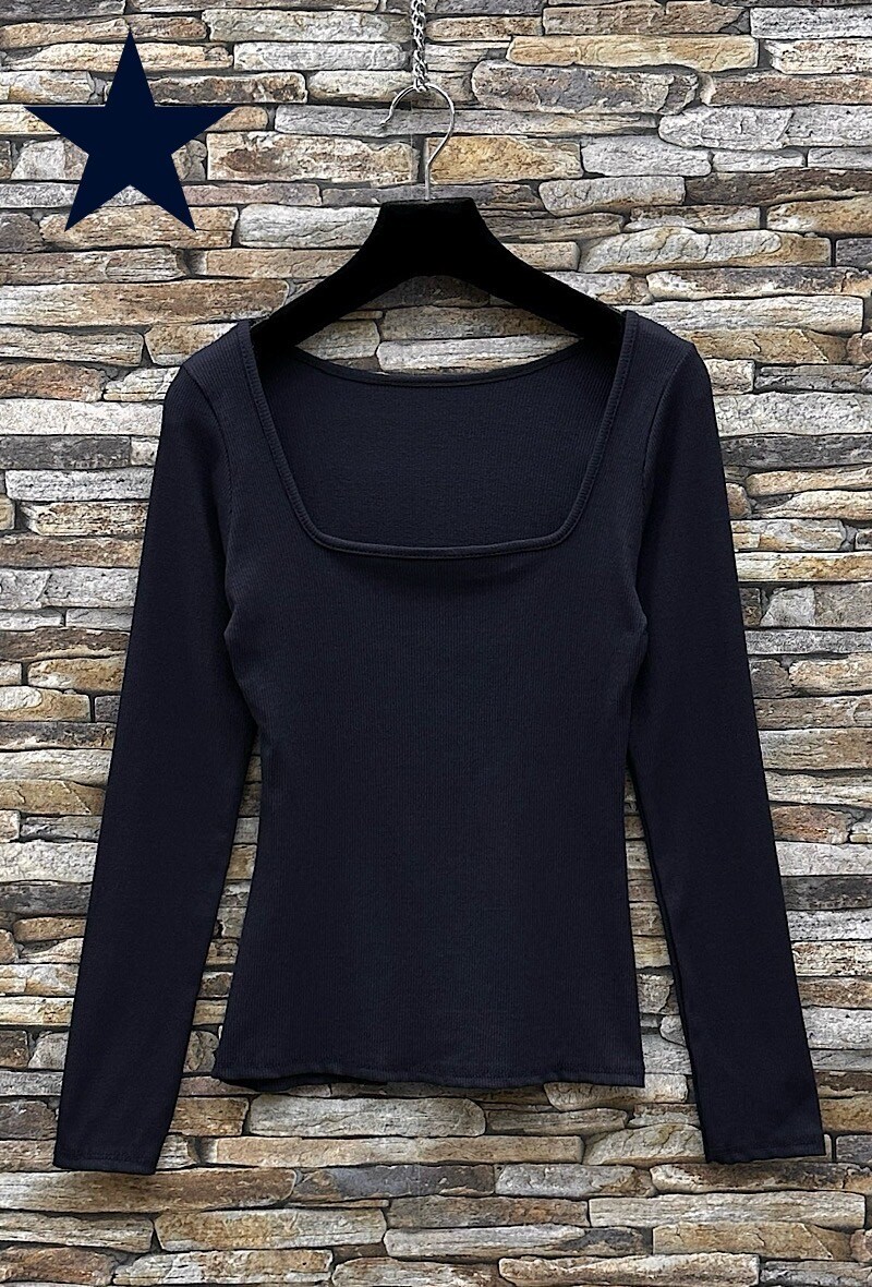 Grossista Elle Style - Top CARRA con scollo quadrato e maniche alla moda