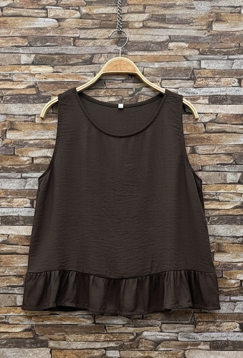 Großhändler Elle Style - ODETTE-Top aus sehr fließender Viskose mit seidigen Satindetails. BOHEMISCH CHIC und IM TREND.