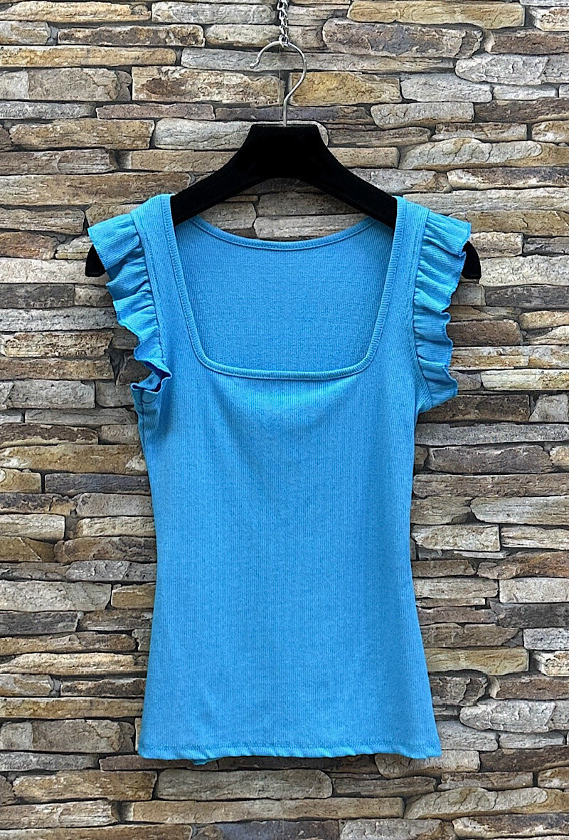 Wholesaler Elle Style - CARRO square neck top with trendy sleeve