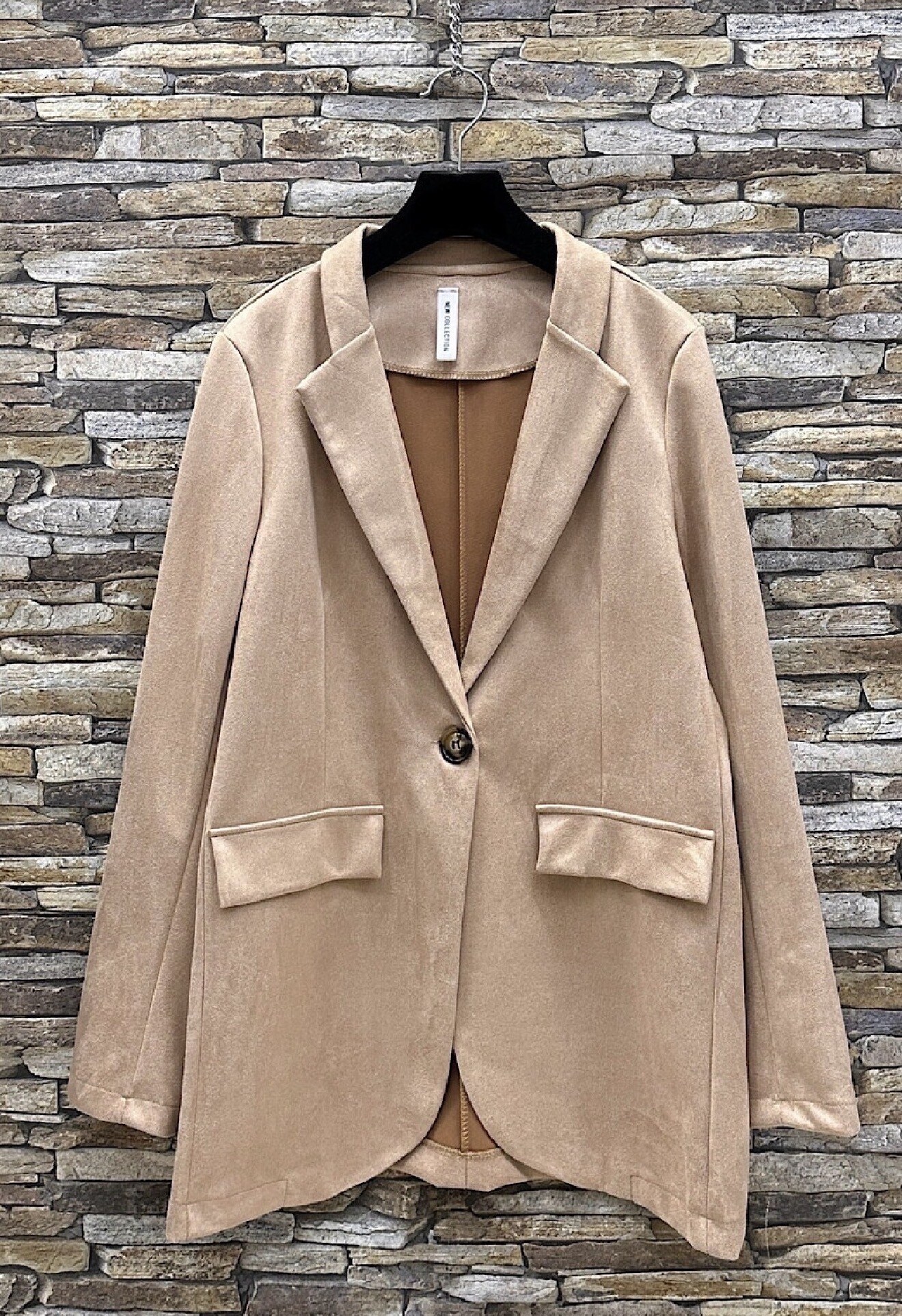 Grossiste Elle Style - Veste DAMY blazer en suédine daim