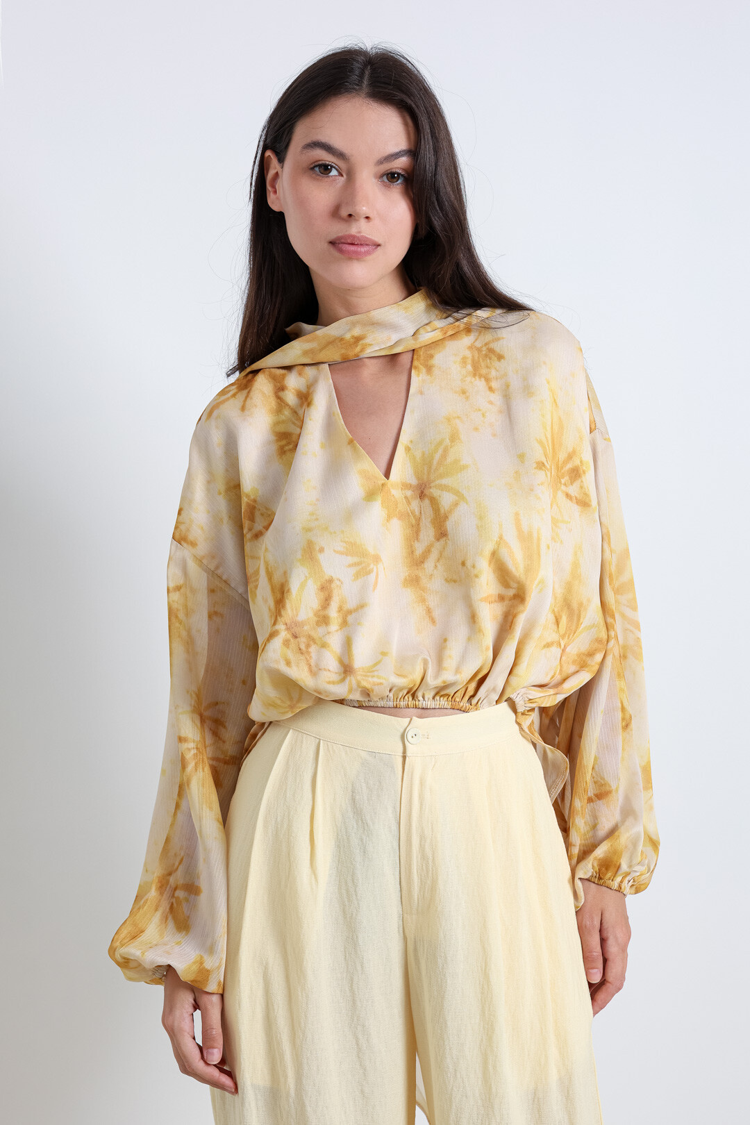 Mayorista ELLI WHITE - Blusa de gasa