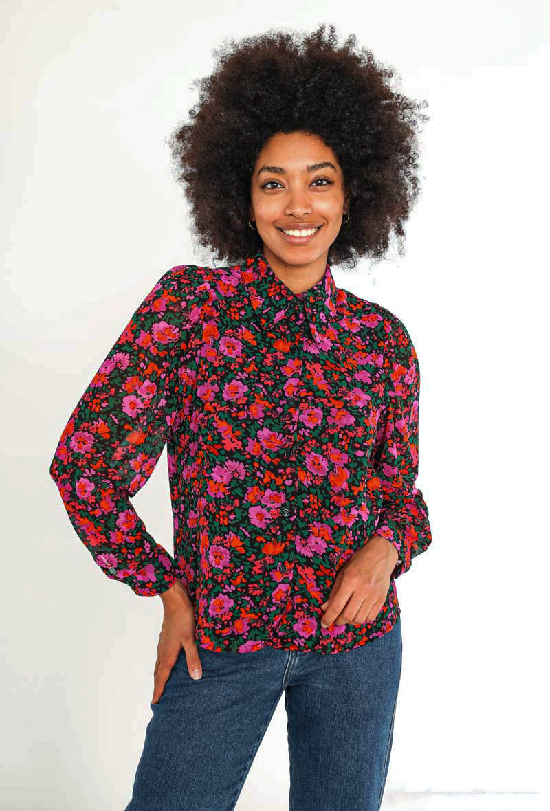 Grossiste ELLI WHITE - Chemise à imprimé fleurs