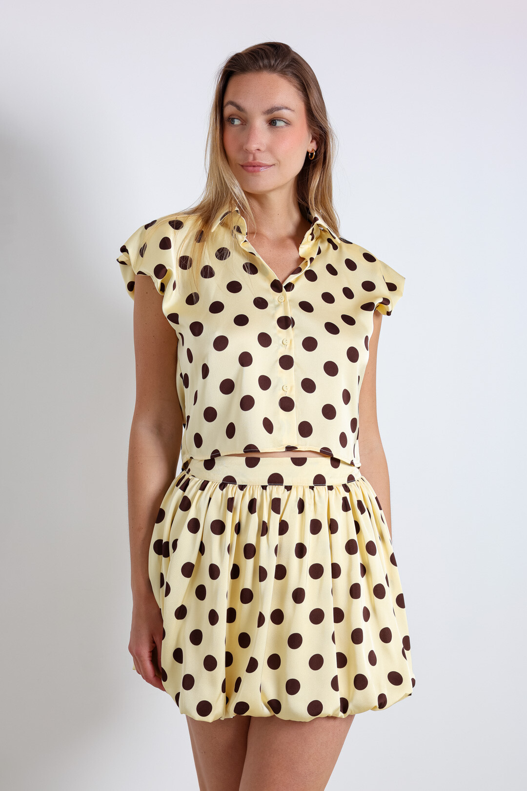 Mayorista ELLI WHITE - Falda de lunares con pantalones cortos incorporados