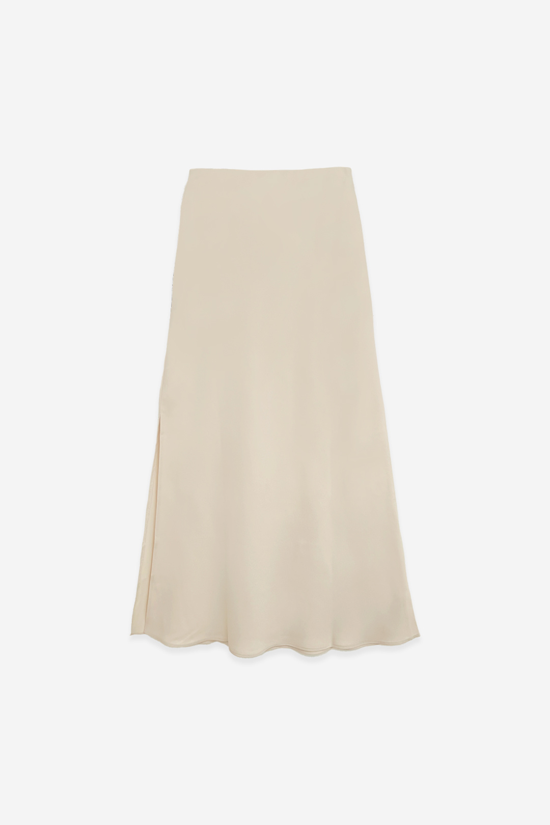 Grossiste ELLI WHITE - Jupe droite à taille élastique matière crêpe