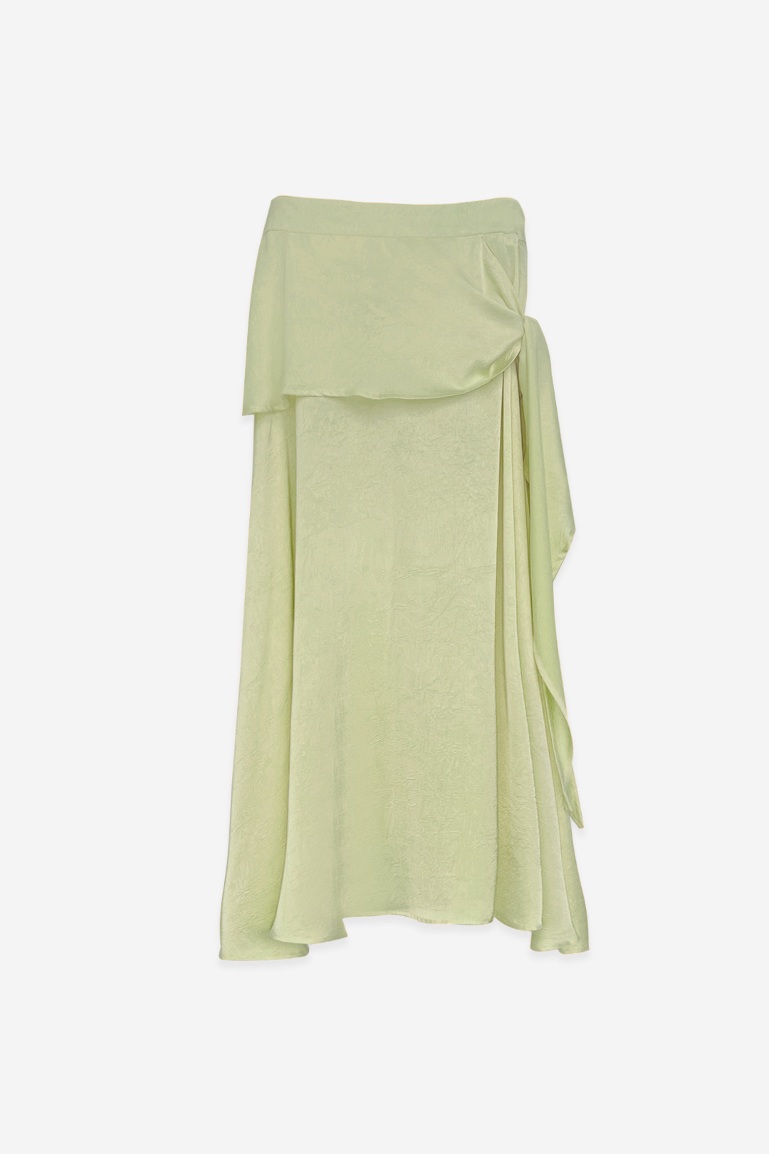 Grossiste ELLI WHITE - Jupe satin à nouer