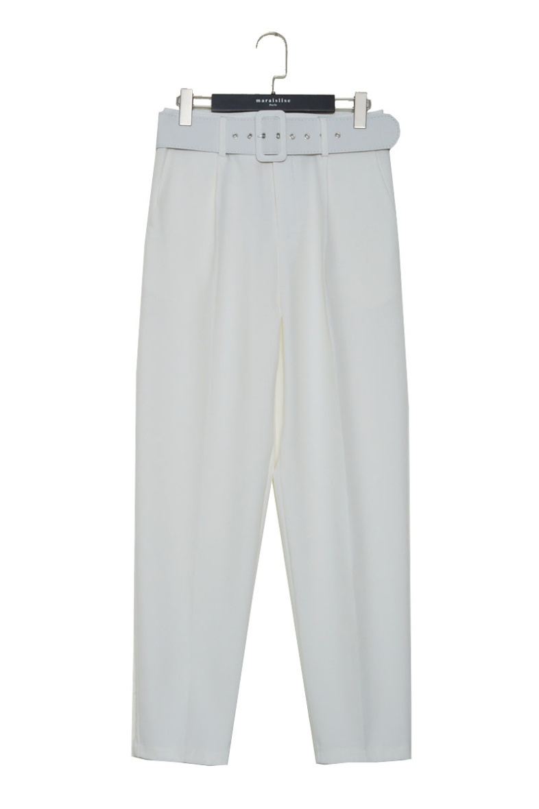 Grossista ELLI WHITE - Pantaloni carota con cintura larga