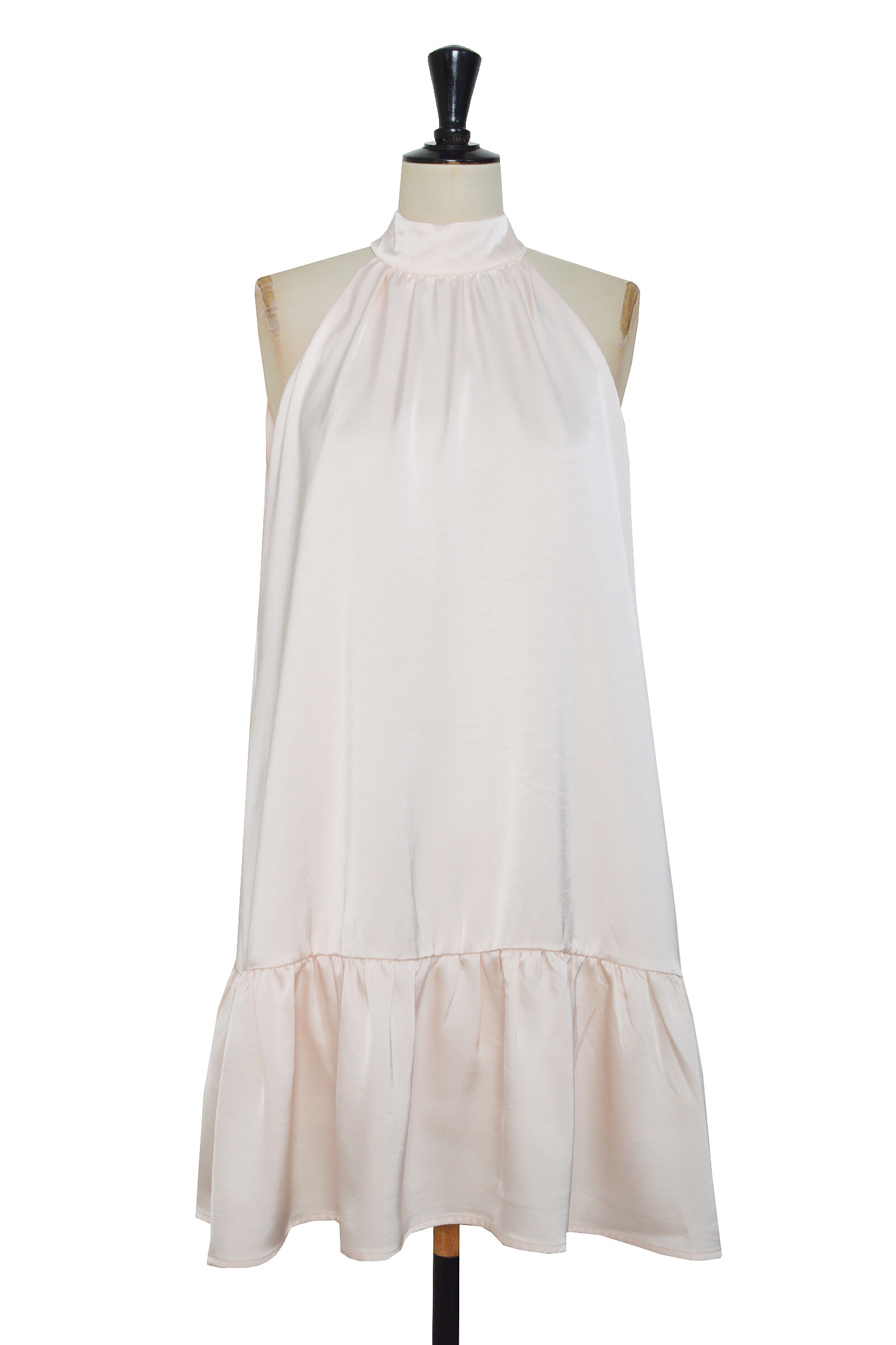 Mayorista ELLI WHITE - Vestido de satén con cuello atado