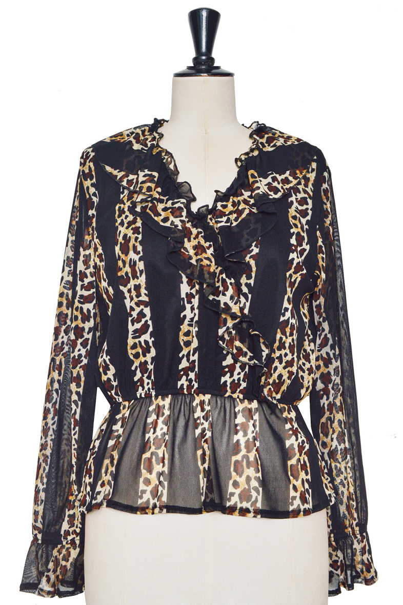 Grossista ELLI WHITE - Camicia di leopardo