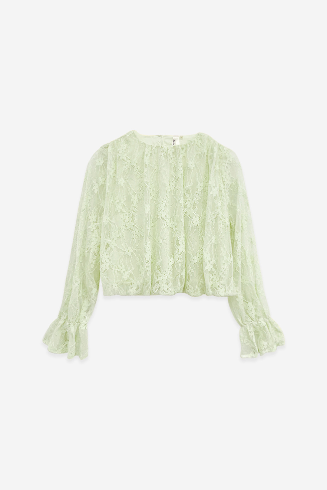 Grossiste ELLI WHITE - Top ballon en dentelle