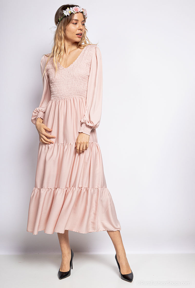 Wholesaler ELLILY - Ruffled maxi dress