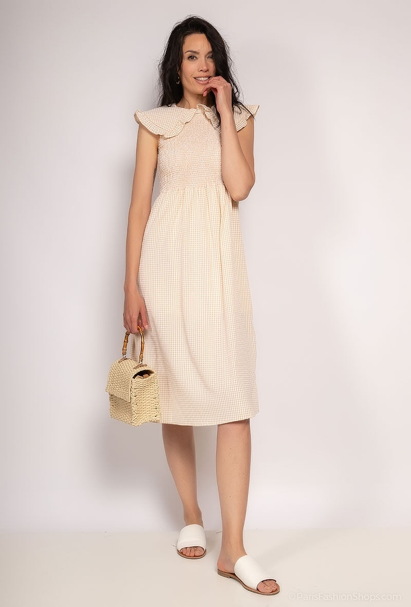 Wholesaler ELLILY - Gingham midi dress