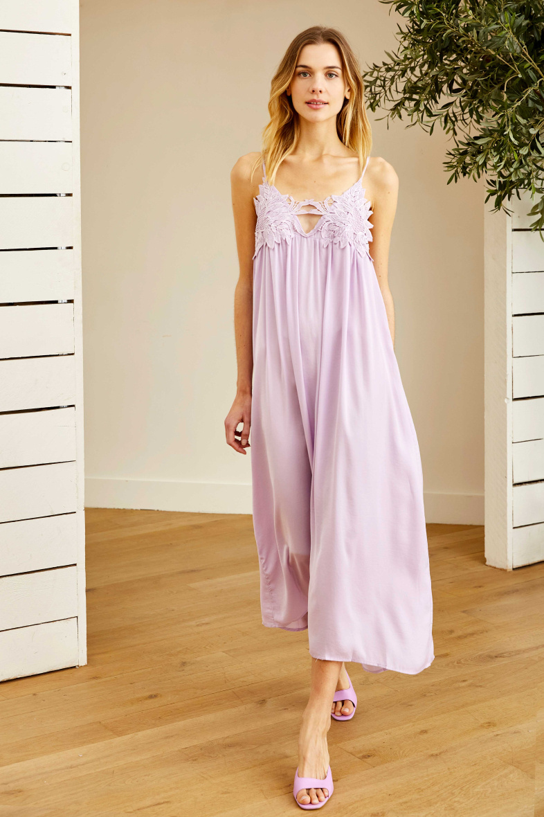 Wholesaler ELLILY - Light maxi dress flower detail