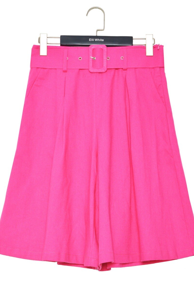 Wholesaler ELLILY - Linen short bermudas with belt