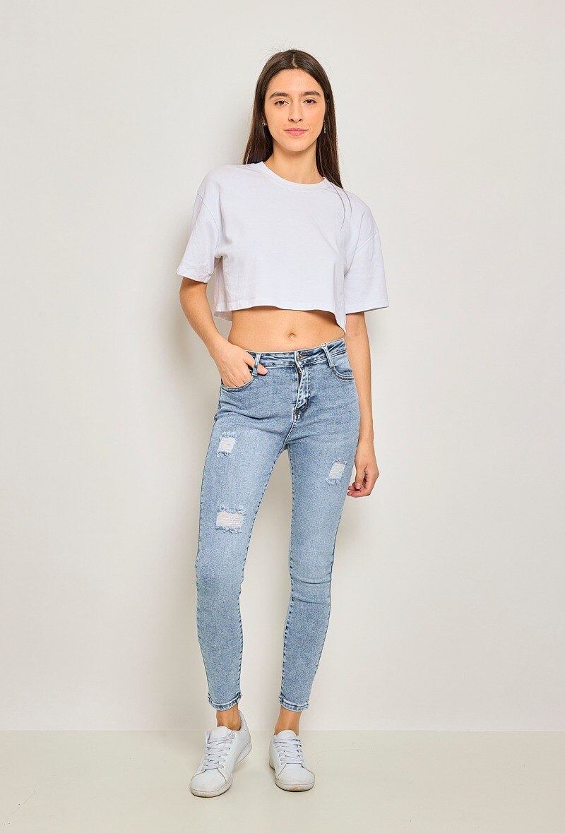 Wholesaler Elya's Jeans - Ripped skinny jeans